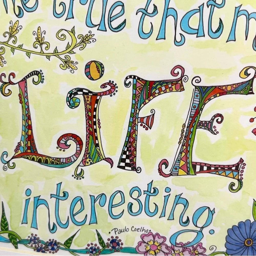 NWOT Whimsical Creative Wall Art Print
